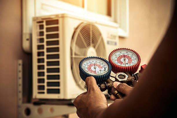 Professional Hvac Maintenance technician working in Upton, NY